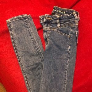 American eagle skinny jeans , size 00